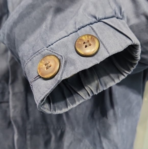 L.L. Bean Blue Polyester Nylon Coat Jacket - Picture 12 of 14